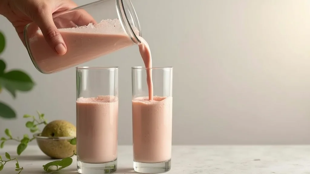 How to Make a Creamy Banana Strawberry Smoothie: Refreshing and Delicious - Step 7: Pour and Serve