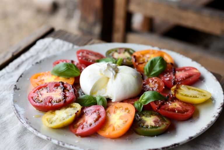 Burrata and Tomato Appetizer