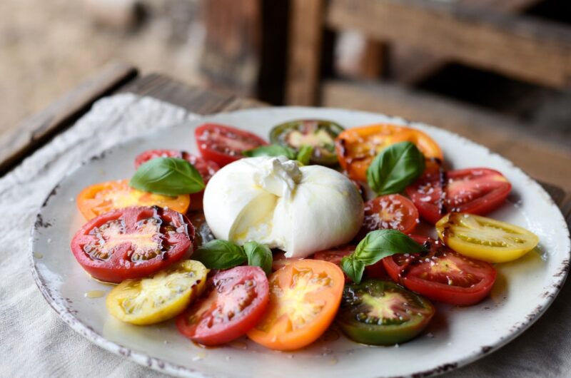 Burrata and Tomato Appetizer